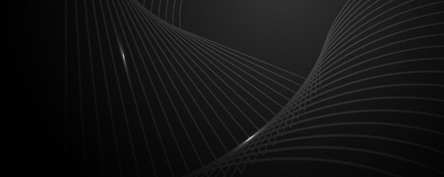 Patrón de diseño decorativo elegante fondo abstracto negro geométrico oscuro