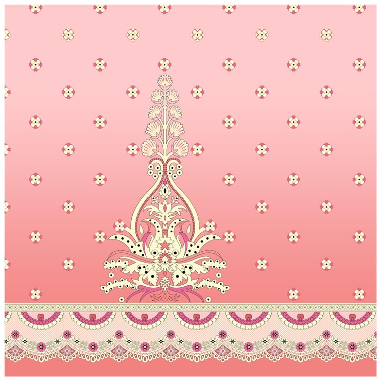 Patrón de diseño digital y textil.