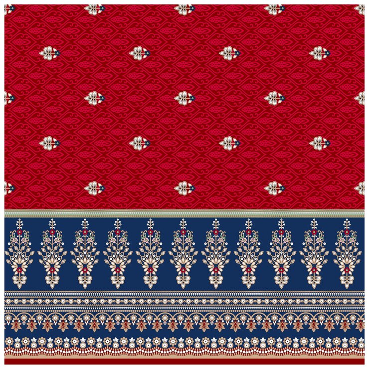 Patrón de diseño digital y textil.