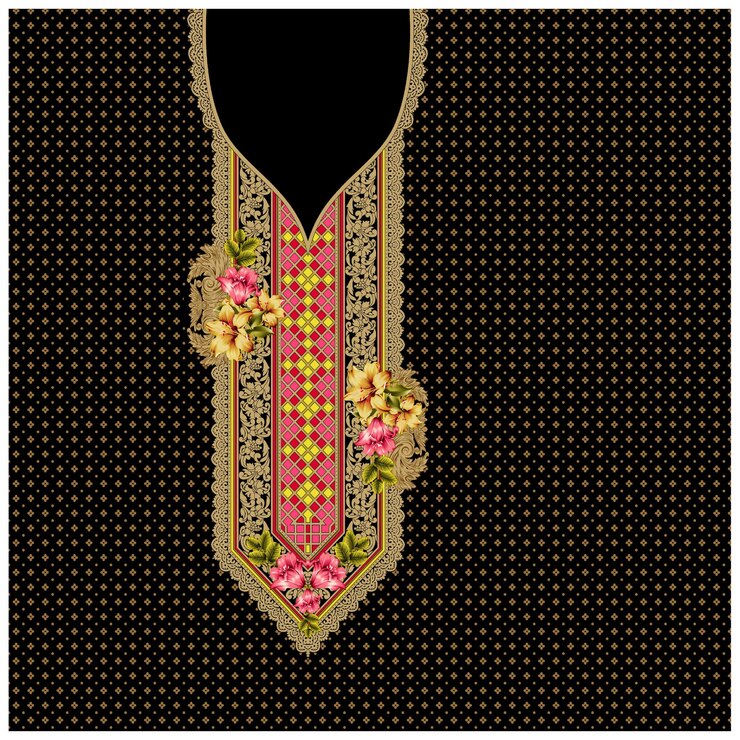 Patrón de diseño digital y textil.