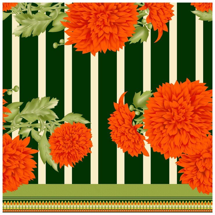 Patrón de diseño digital y textil.