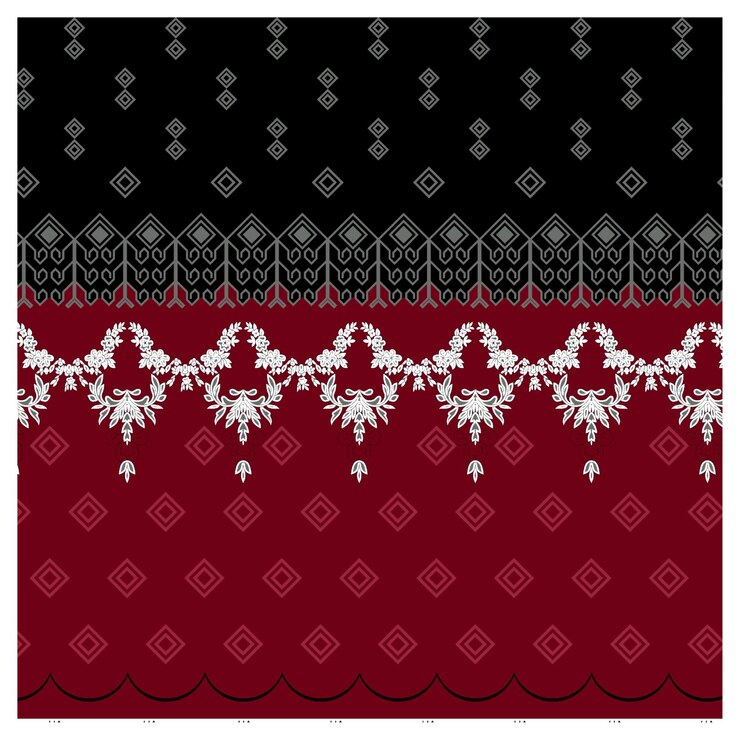 Patrón de diseño digital y textil.