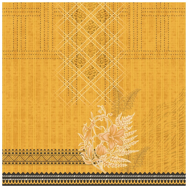 Patrón de diseño digital y textil.