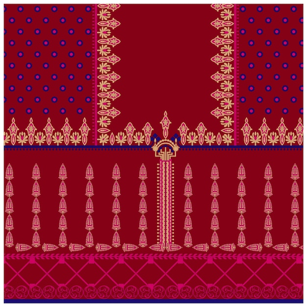 Patrón de diseño digital y textil.