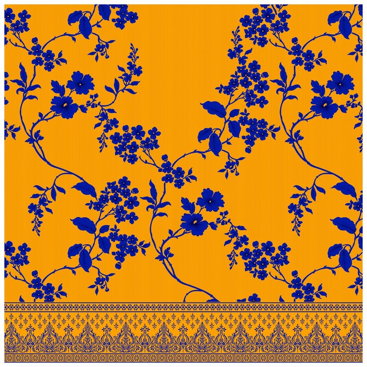Patrón de diseño digital y textil.