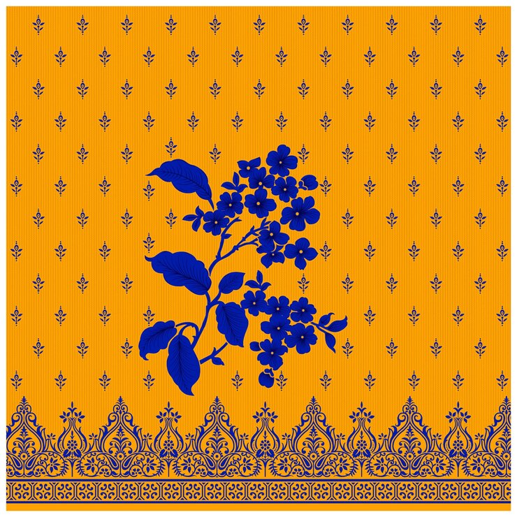 Patrón de diseño digital y textil.