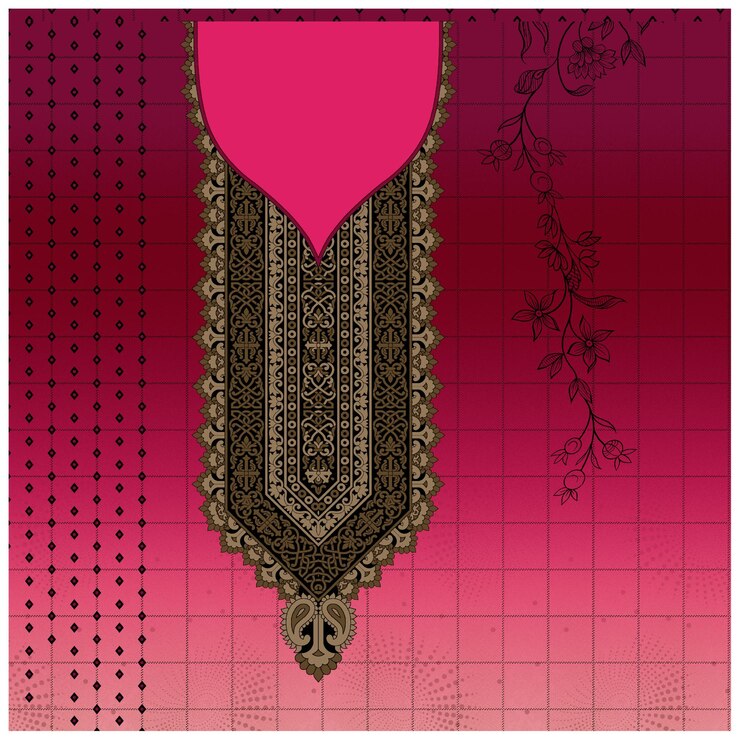 Patrón de diseño digital y textil.