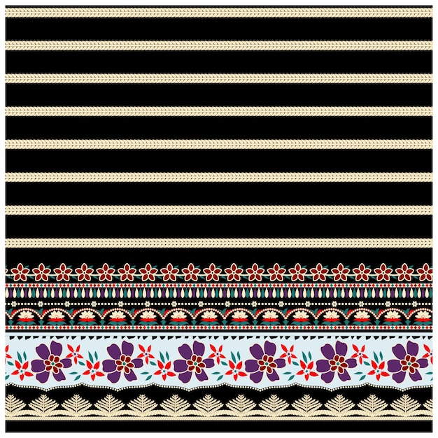 Patrón de diseño digital y textil.