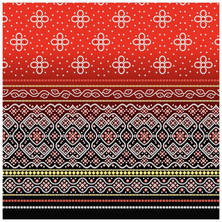 Patrón de diseño digital y textil.