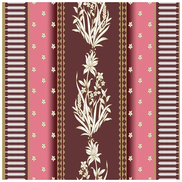 Patrón de diseño digital y textil.