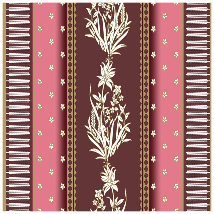 Patrón de diseño digital y textil.