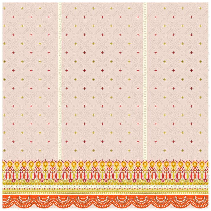 Patrón de diseño digital y textil.