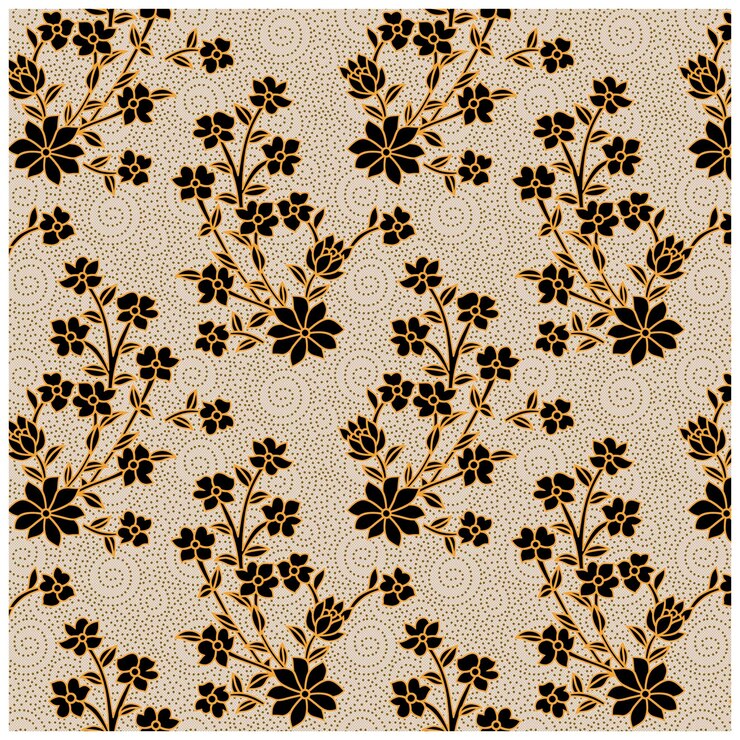 Patrón de diseño digital y textil.