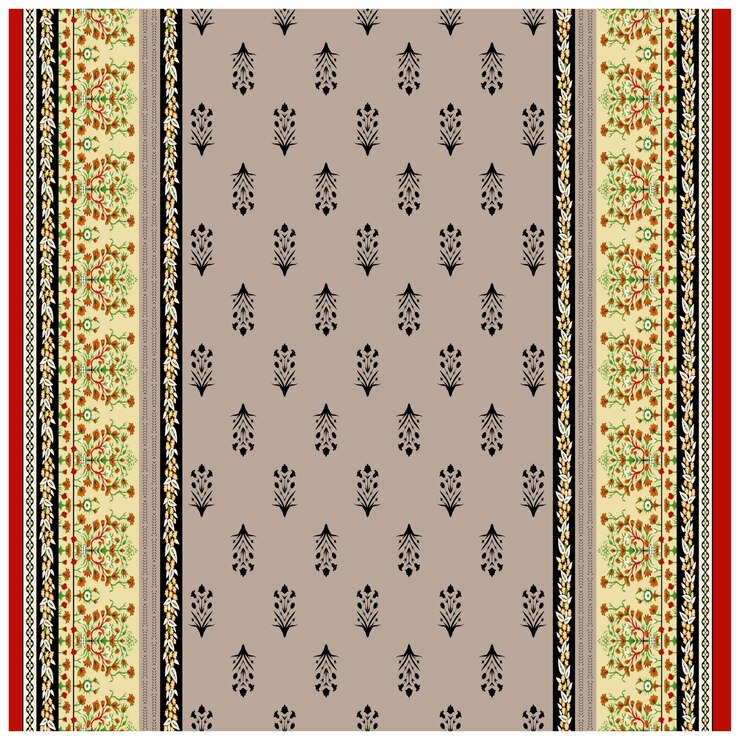 Patrón de diseño digital y textil.