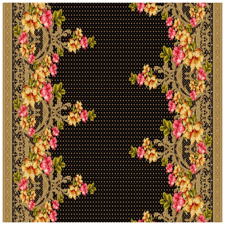 Patrón de diseño digital y textil.