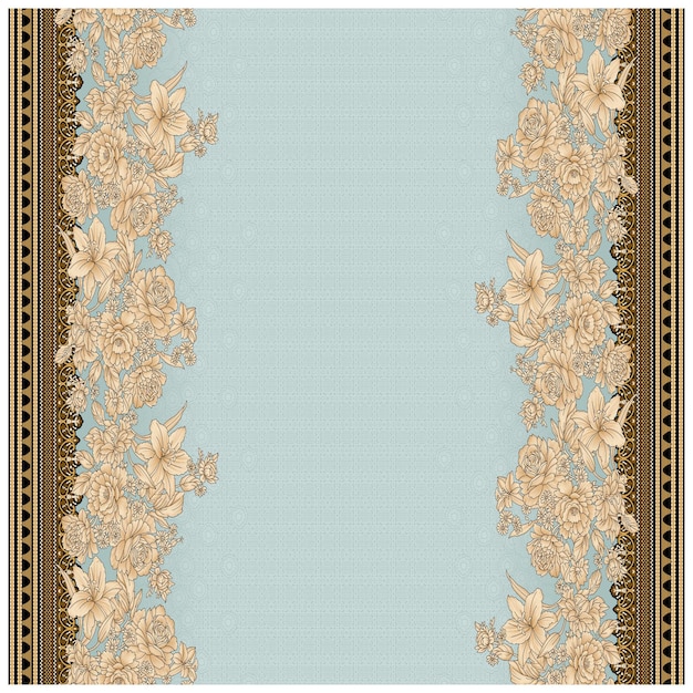 Patrón de diseño digital y textil.