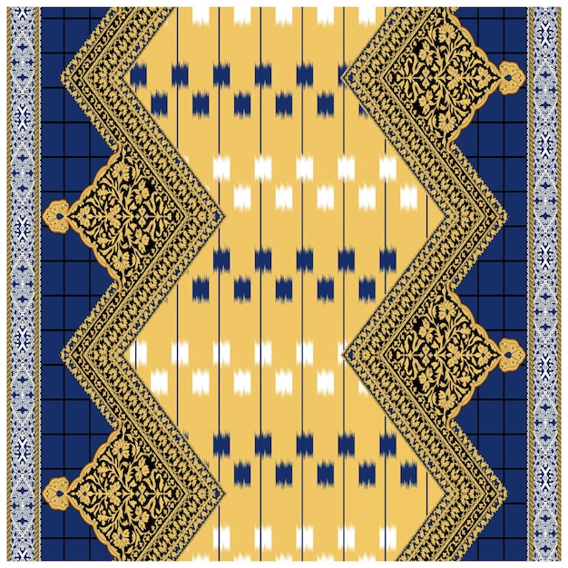 Patrón de diseño digital y textil.