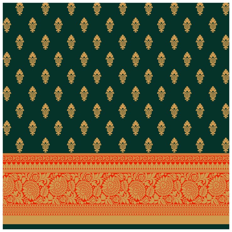 Patrón de diseño digital y textil.