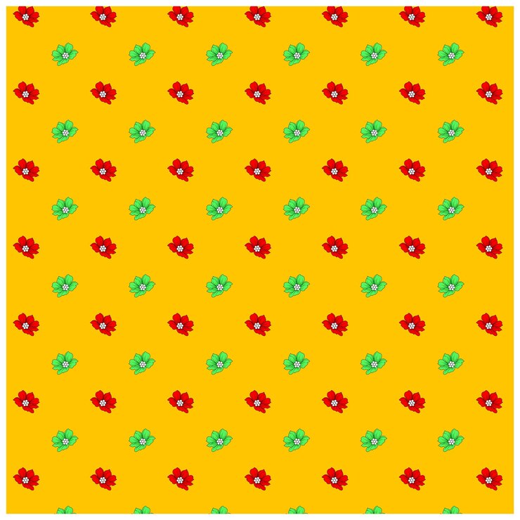 Patrón de diseño digital y textil.