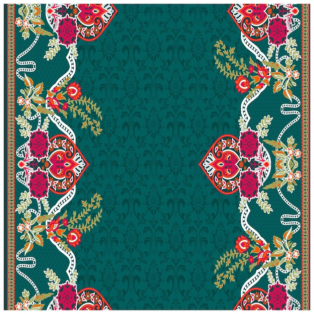 Patrón de diseño digital y textil.