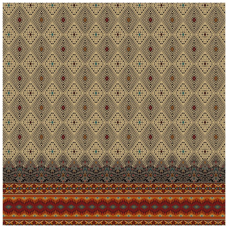 Patrón de diseño digital y textil.