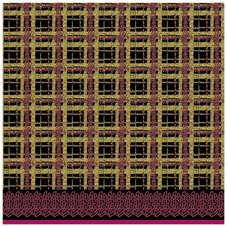 Patrón de diseño digital y textil.