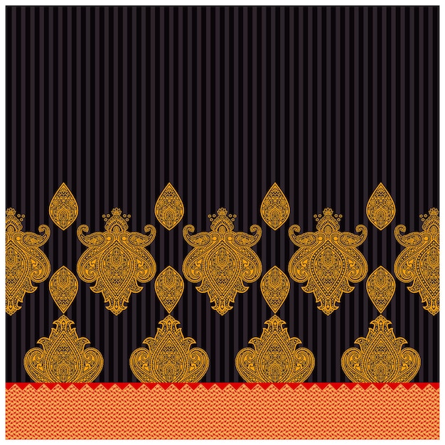 Patrón de diseño digital y textil.
