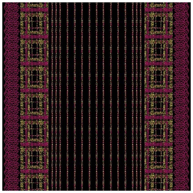 Patrón de diseño digital y textil.
