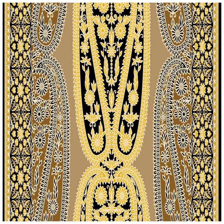 Patrón de diseño digital y textil.