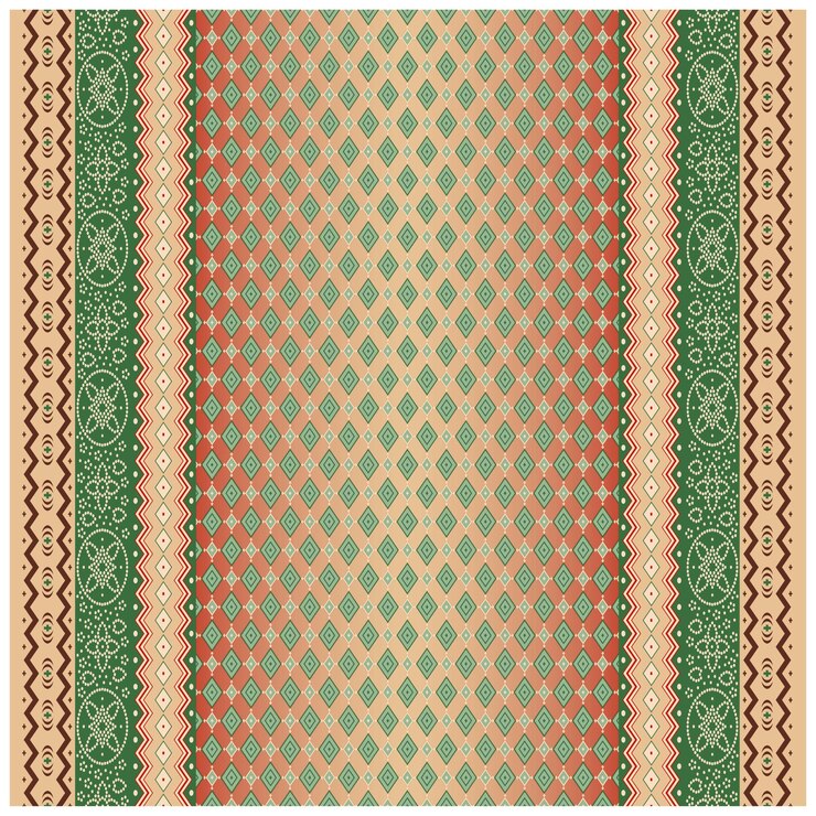 Patrón de diseño digital y textil.