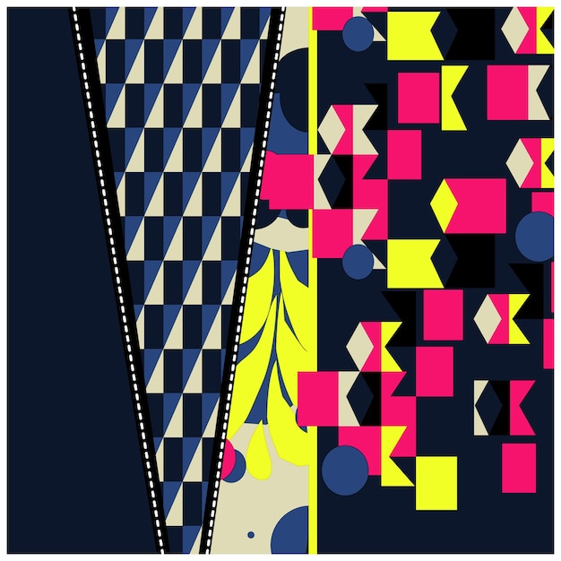Patrón de diseño digital y textil.
