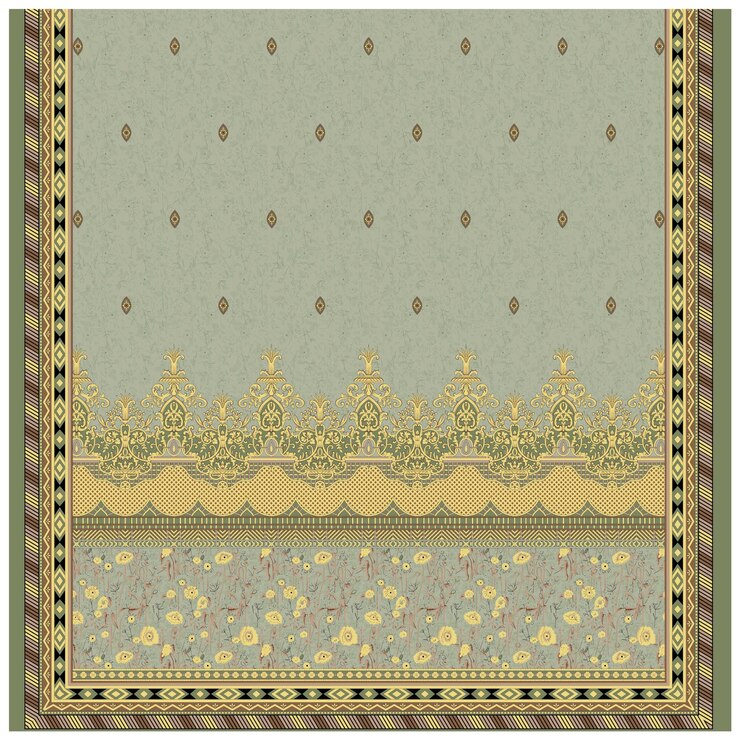Patrón de diseño digital y textil.