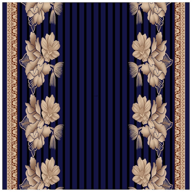 Patrón de diseño digital y textil.