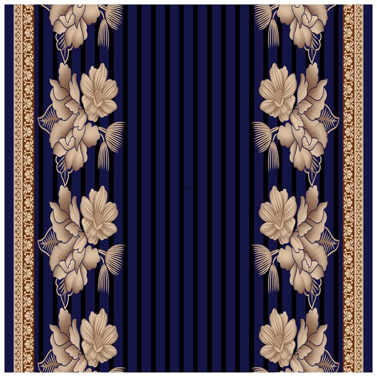 Patrón de diseño digital y textil.