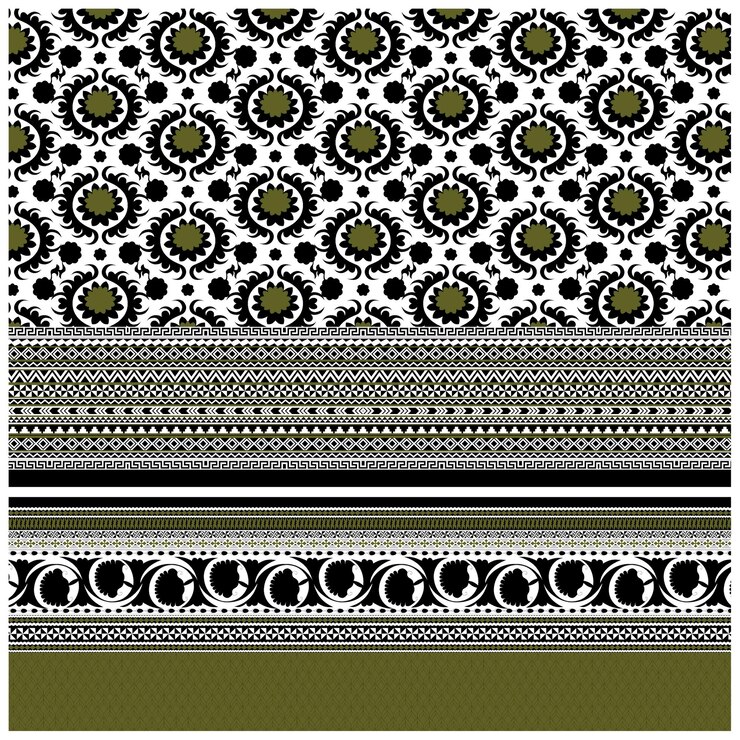 Patrón de diseño digital y textil.