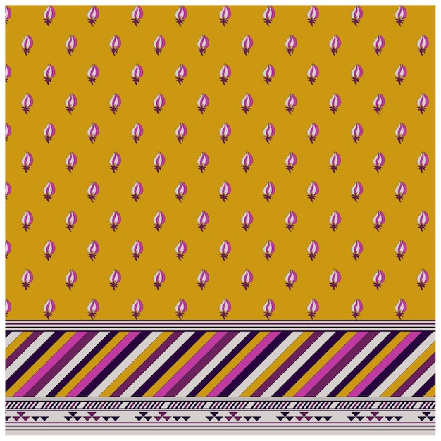 Patrón de diseño digital y textil.