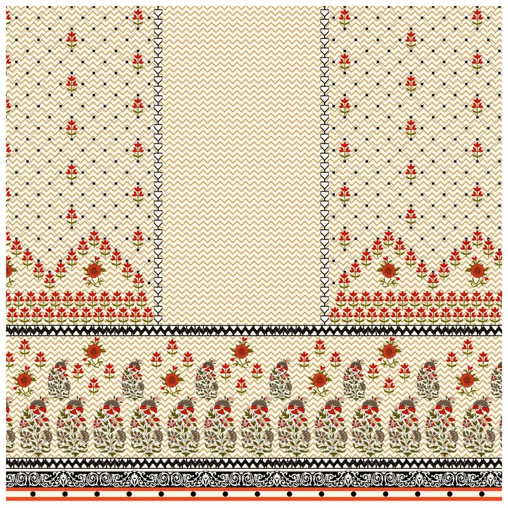 Patrón de diseño digital y textil.