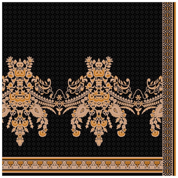 Patrón de diseño digital y textil.