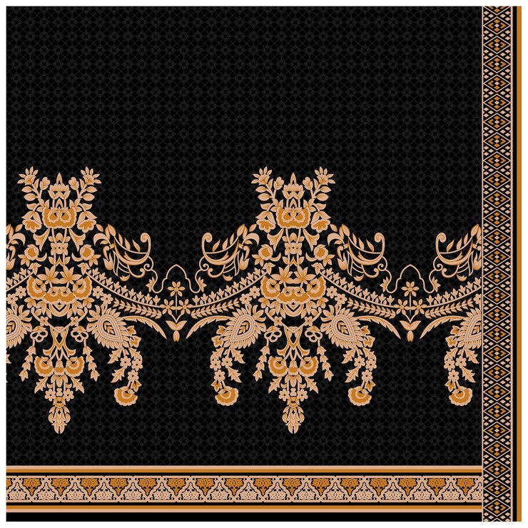 Patrón de diseño digital y textil.