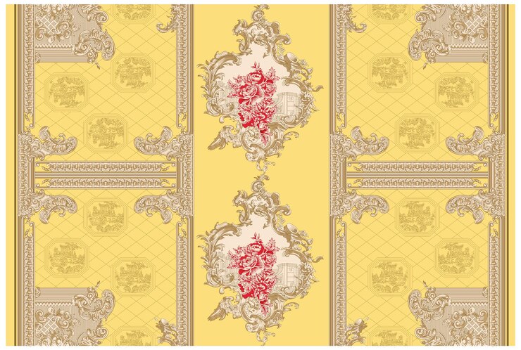 Patrón de diseño digital y textil.