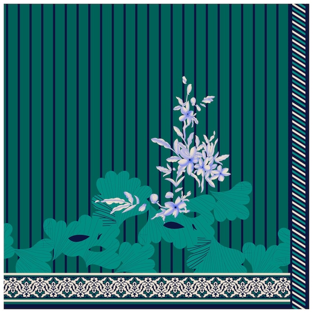 Patrón de diseño digital y textil.