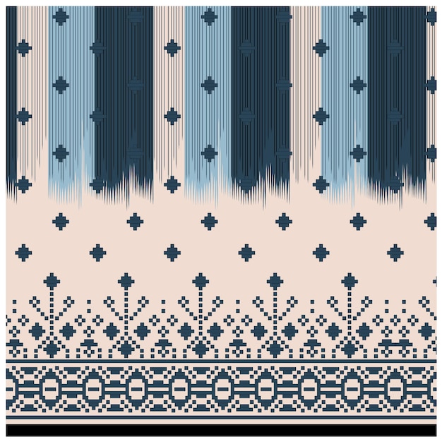 Patrón de diseño digital y textil.