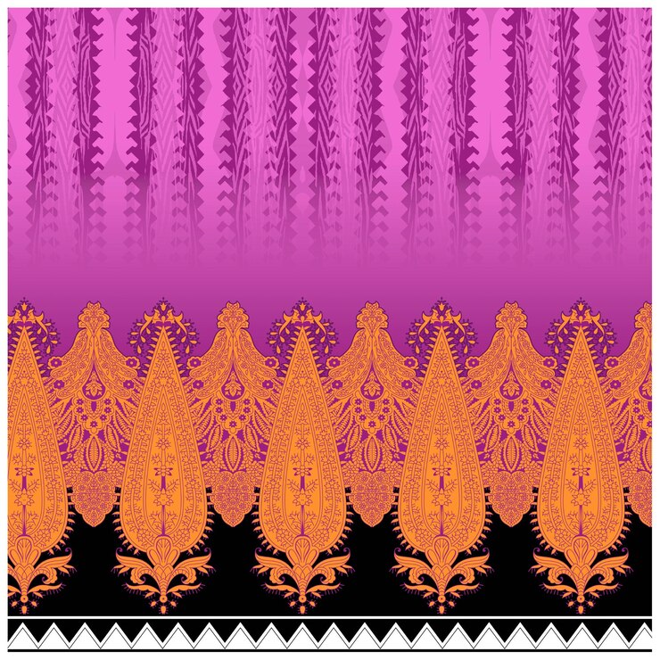 Patrón de diseño digital y textil.