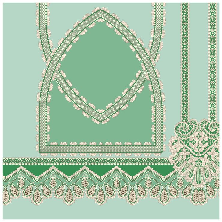 Patrón de diseño digital y textil.
