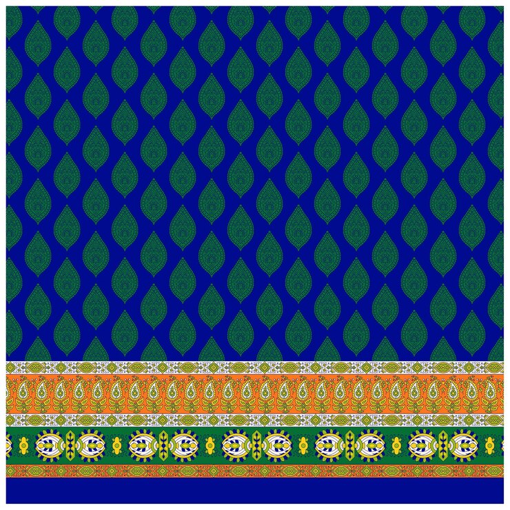 Patrón de diseño digital y textil.