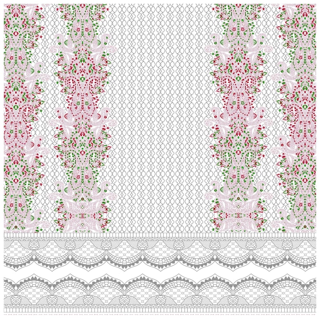 Patrón de diseño digital y textil.