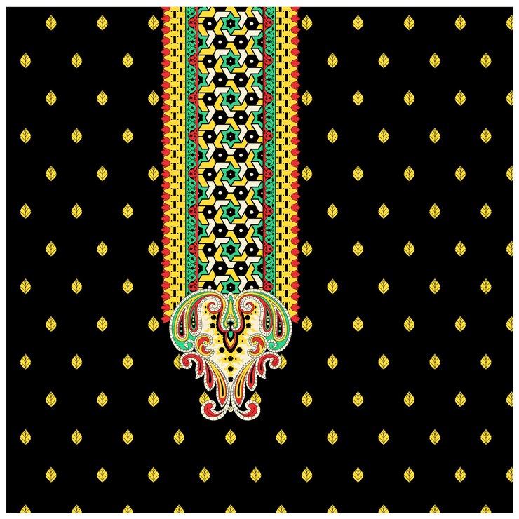 Patrón de diseño digital y textil.