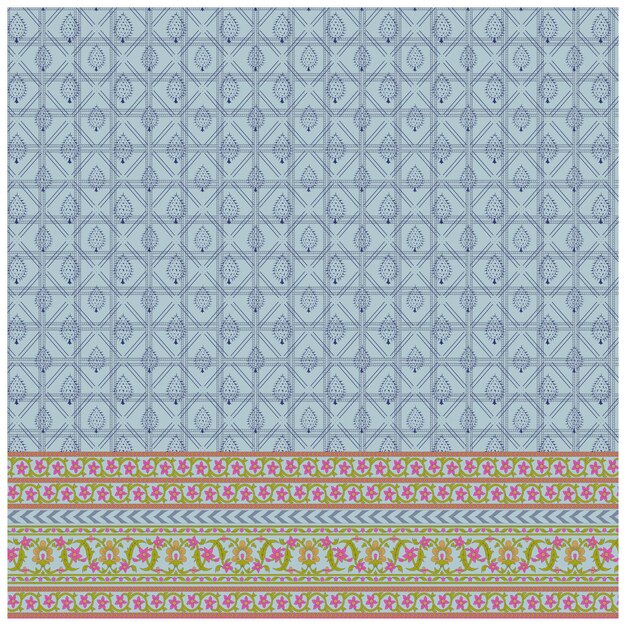 Patrón de diseño digital y textil.