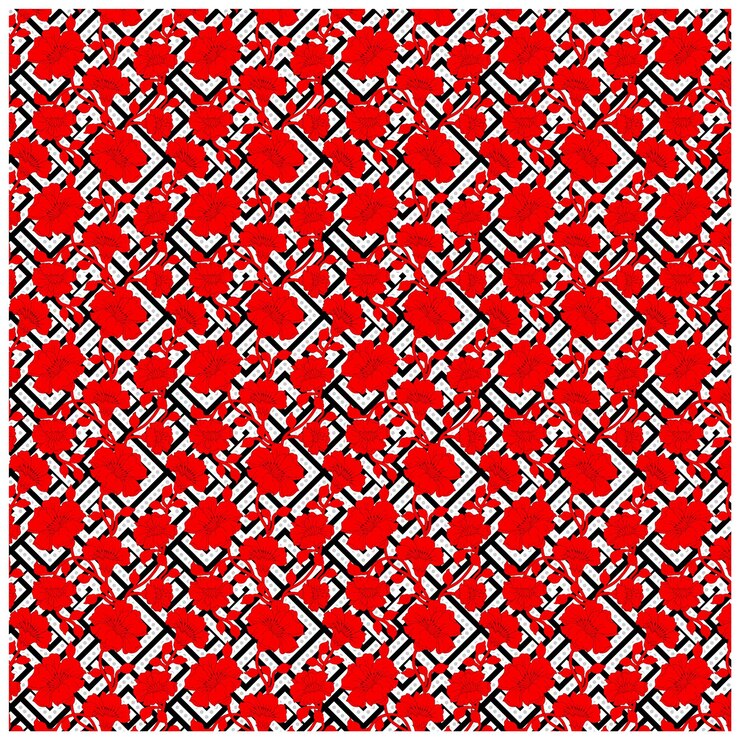 Patrón de diseño digital y textil.