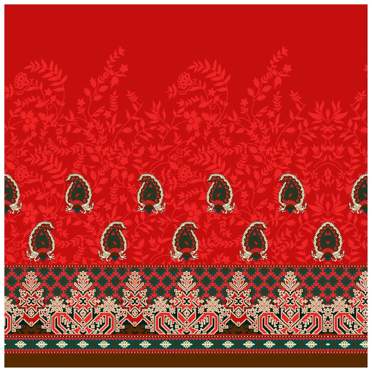Patrón de diseño digital y textil.